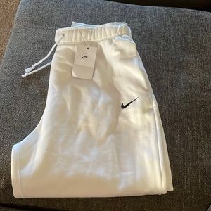 White Nike Sweatpants